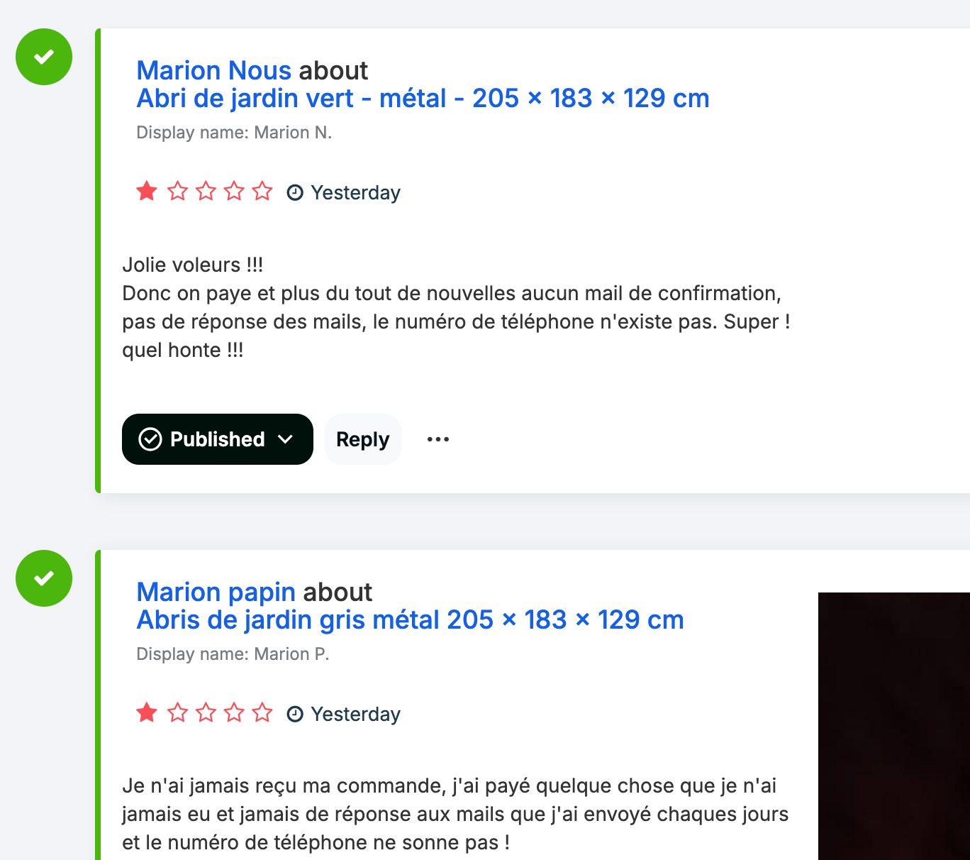 Abri pour bétail 3,6x6x2,68m, PVC, Gris