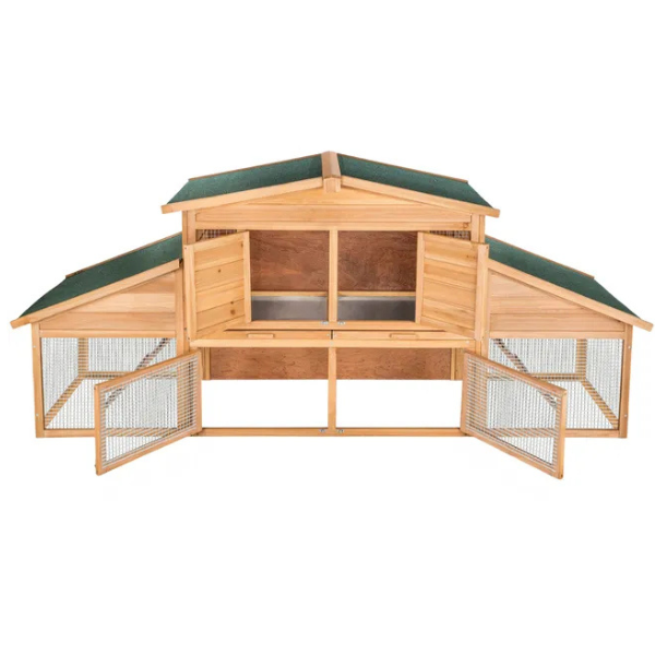 Clapier à Hamster Petits Rongeurs - En Bois - 226 x 77 x 95,5 cm