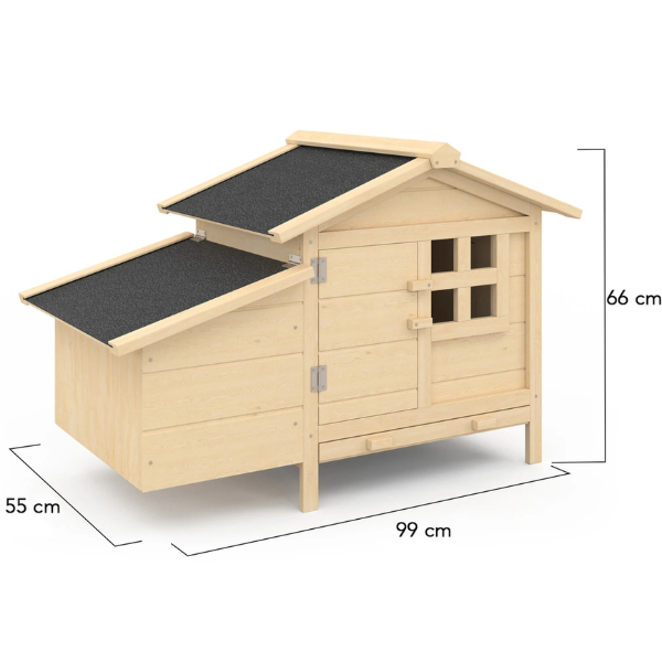 Poulailler sur Pilotis avec Pondoir en Bois