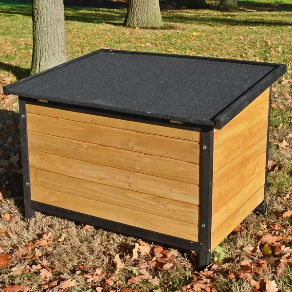 Niche chien bois pin - toit ouvrant pour l'extérieur 226 xl 116 x79x82 cm