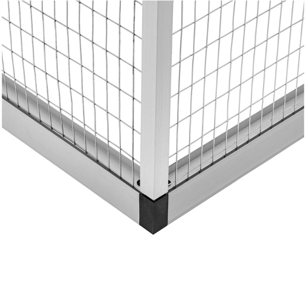 Volière XXL en Aluminium 122 x 178 x 195 cm - porte : 160 x 61.3 cm