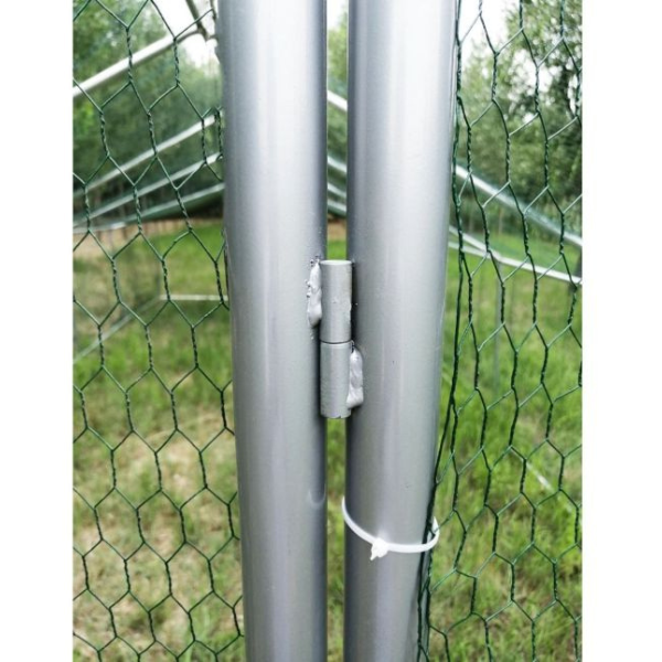 Parc à Poules - Enclos 32m² Ø38mm 8x4x2,8m - Acier Galvanisé