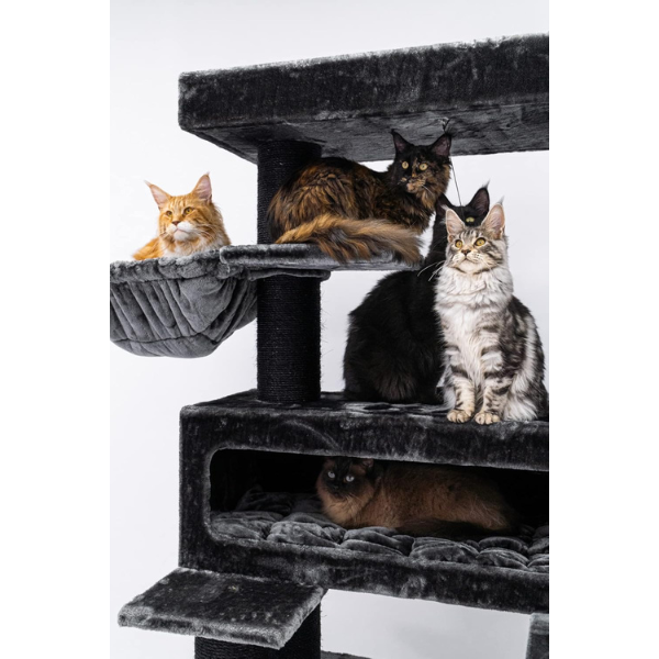 Arbre à chat XXL géant 48 x 176 cm