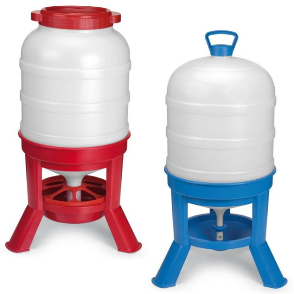 Kit Siphon 30 Poules Abreuvoir 40L et Mangeoire 40L