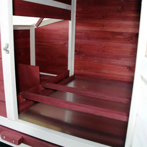 Poulailler XXL avec espaces extérieurs abri plus large toit tar 200 cm