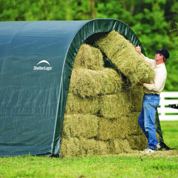 Abri en toile pour chevaux de 22.6m2 larg. 3.70m x long. 6.10m
