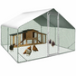 Enclos Poulailler 9 m² Parc Grillagé 3x3 M Acier Galvanisé