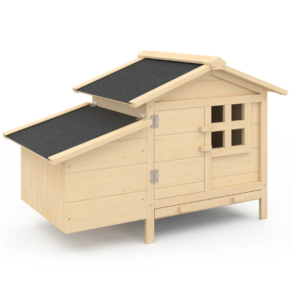 Poulailler sur Pilotis avec Pondoir en Bois