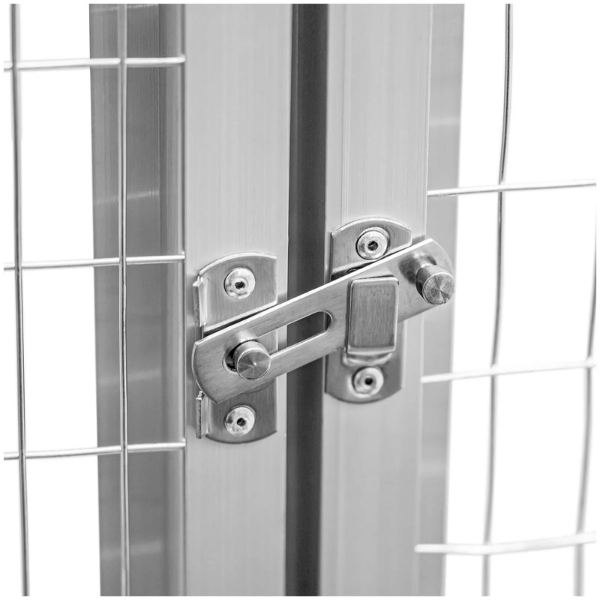 Volière XXL en Aluminium 122 x 178 x 195 cm - porte : 160 x 61.3 cm