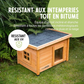 Maison Pour Chat en Bois avec Lucarne Supérieure Ouvrante