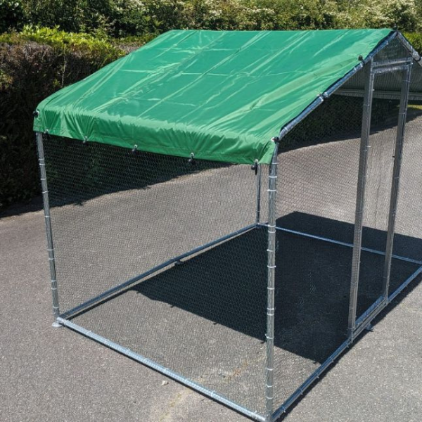 Parc à Poules - 6m² Ø38mm 2x3x2,25m - Acier Galvanisé