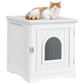 Maison De Toilette Pour Chats Avec Porte 50x53x55cm Meuble à Litière