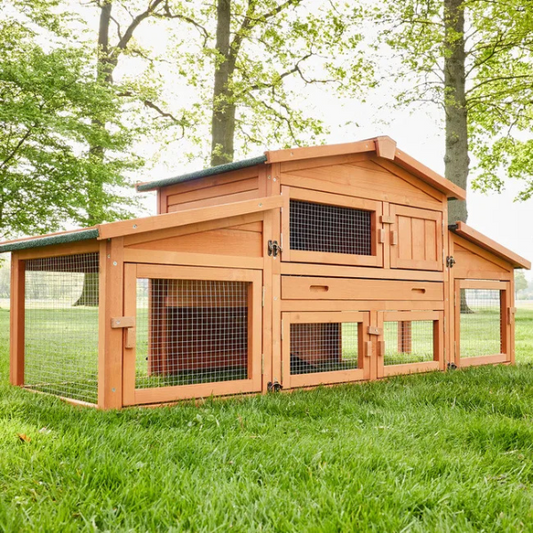 Cage Clapier pour Lapin Extérieur 185x51x75cm