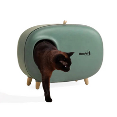 Bac à Litiere Chat 60x38x45 cm - Maison de Toilette pour Chat - Bac à Litière Fermé