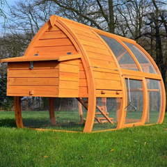 Poulailler en bois pour jardin 2/5 poules 172x76x102 cm