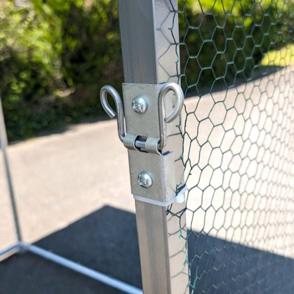 Parc à Poules - 6m² Ø38mm 2x3x2,25m - Acier Galvanisé