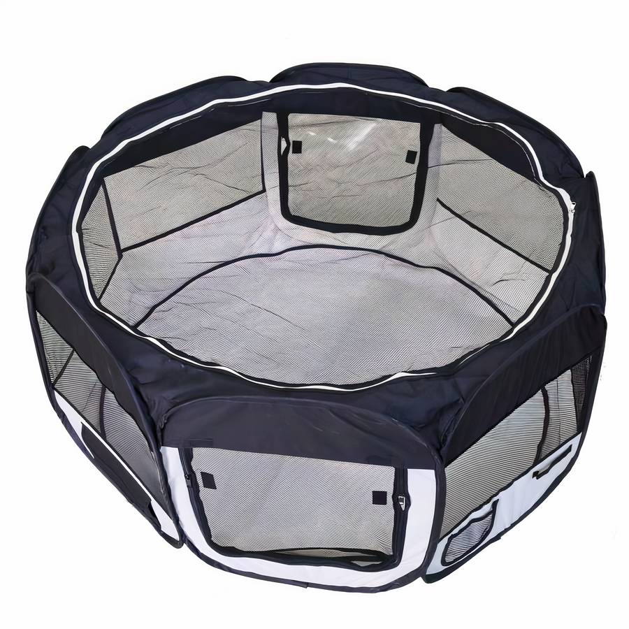 Tente octogonale pliable pour chiens