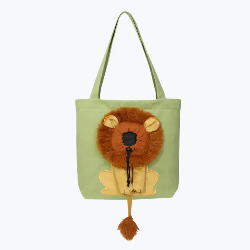 Tote bag chat motif lion