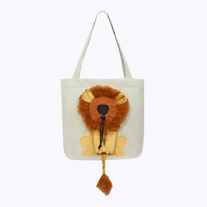 Tote bag chat motif lion