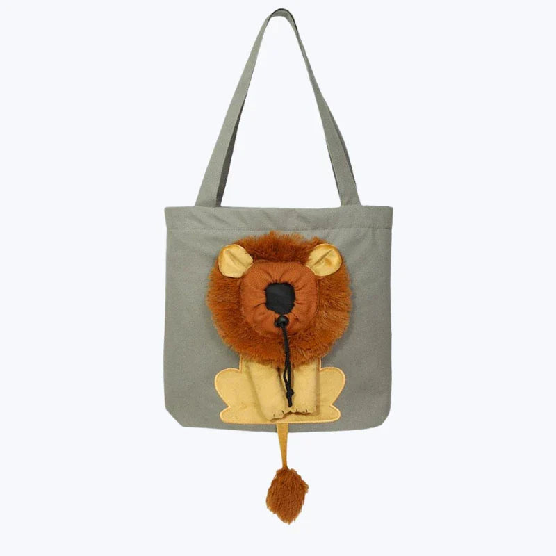 Tote bag chat motif lion